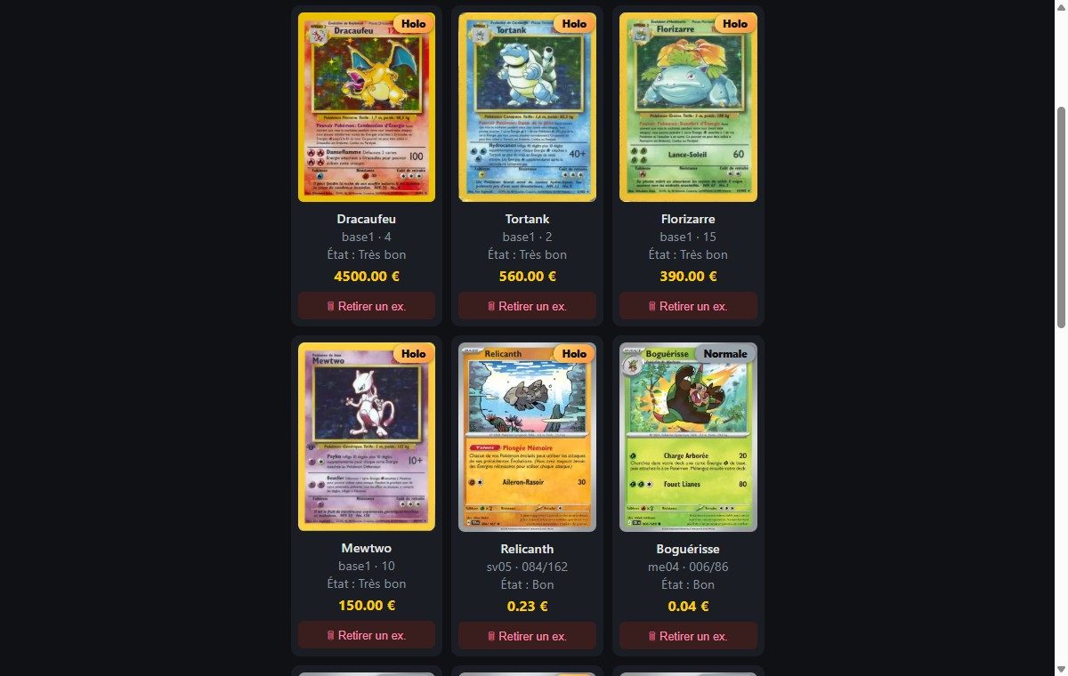 Aperçu du détecteur de cartes Pokémon